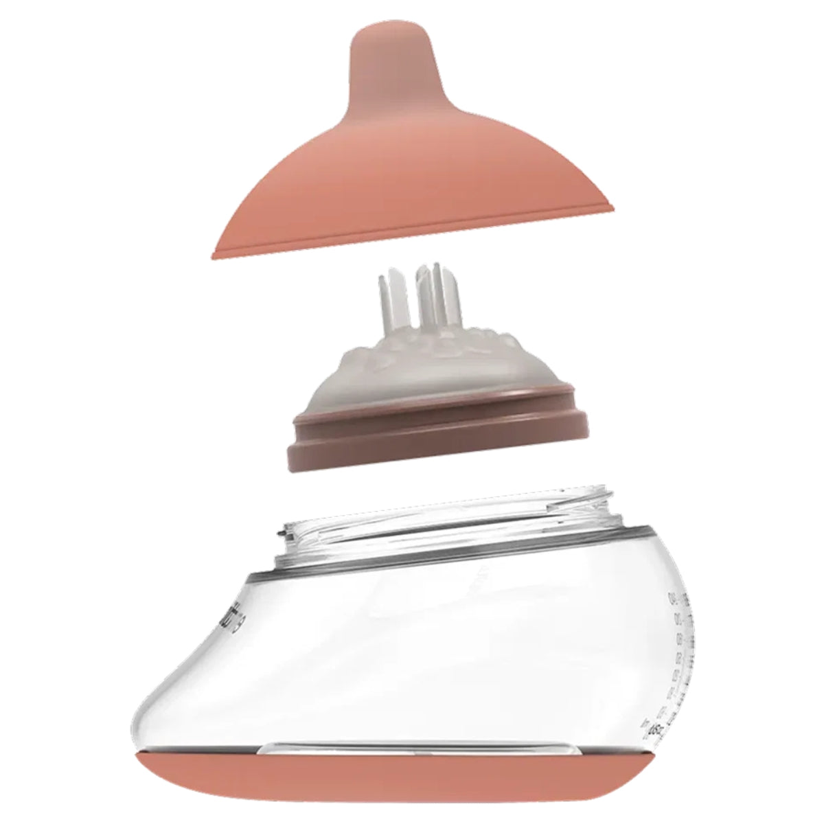 Emulait Baby Bottle Nipples 2-Pack - Light, Shape 4 - Supports Active Suckling
