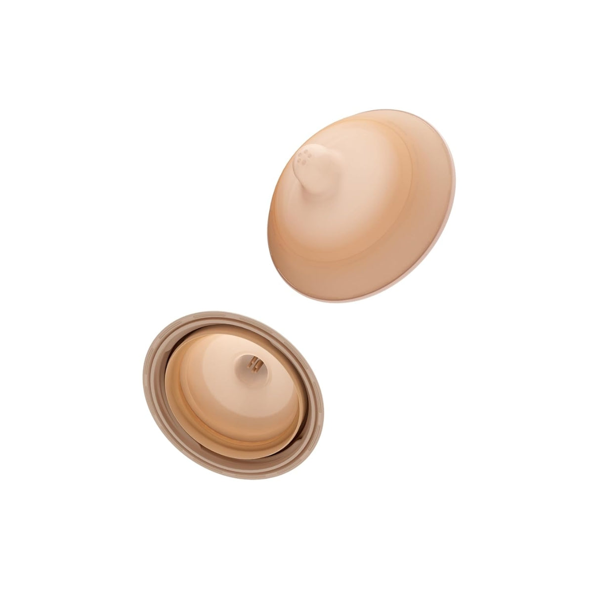 Emulait Baby Bottle Nipples 2-Pack - Light, Shape 4 - Easy to Replace, Easy to Love