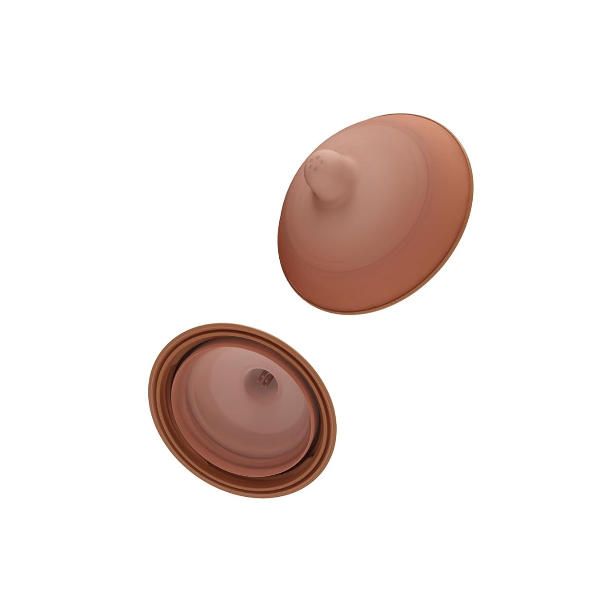 Emulait Baby Bottle Nipples 2-Pack - Medium, Shape 4 - Easy to Replace, Easy to Love